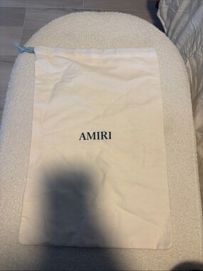 AMIRI Cream Drawstring dust bag